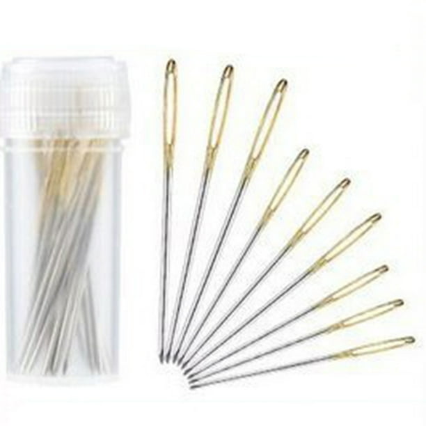 9PCS Large Eye Blunt Needles Steel Hand Knit Crochet Cross Stitch Weaving Sewing 9PCS Large Eye Blunt Needles Steel Hand Knit Crochet Cross Stitch Weaving Sewing